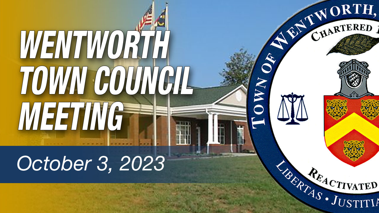 October 3, 2023 Wentworth Town Council Meeting