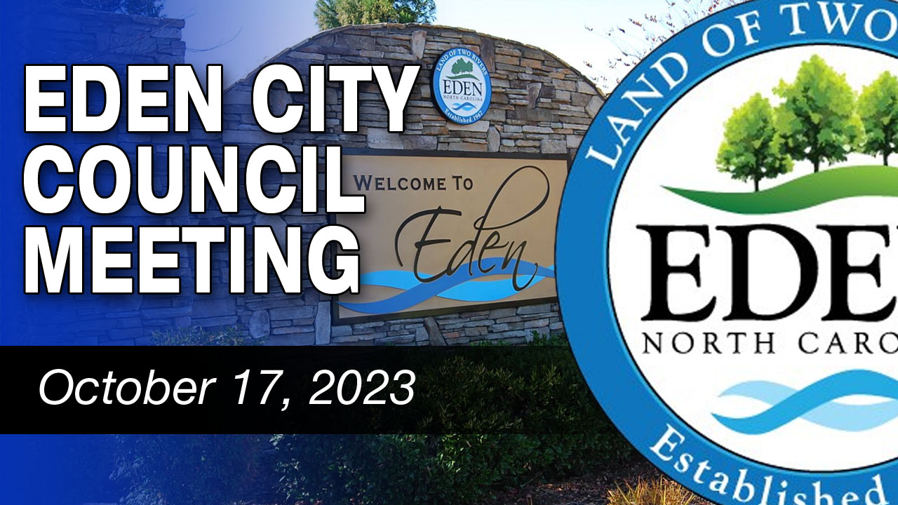 October 17, 2023 Eden City Council Meeting