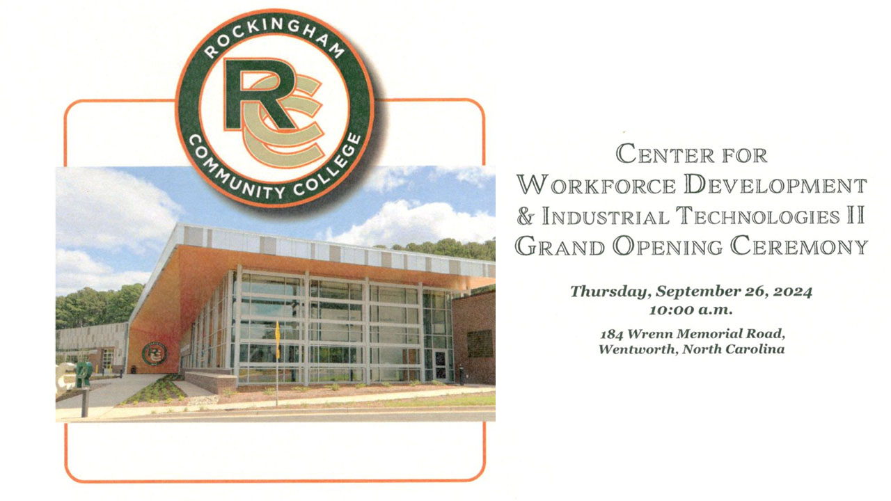 Center For Workforce Development And Industrial Technologies II Grand Opening Ceremony – 9/26/2024