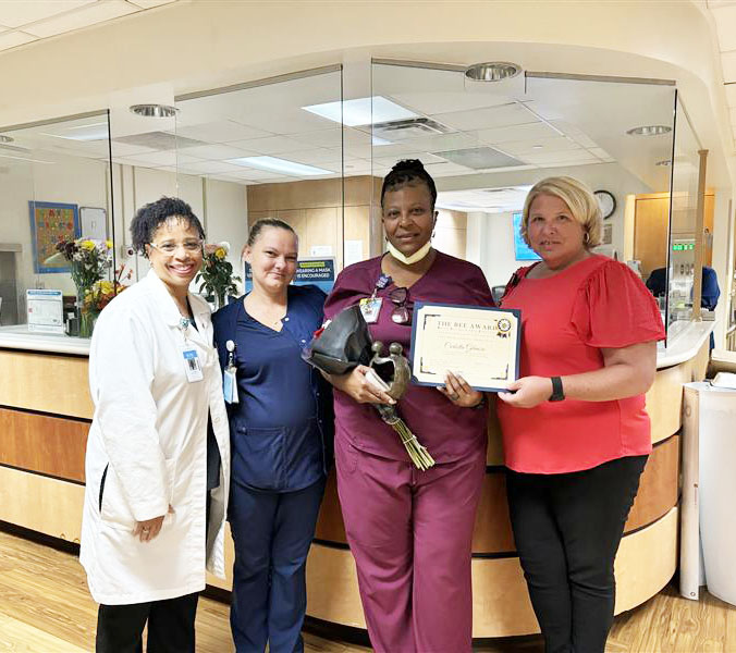 Carlotta Gilmore Receives BEE Award at UNC Health Rockingham for ExtraordinaryPatient Care